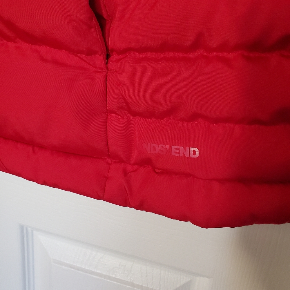 Lands' End Red Quilted Puffer Vest - Women's - Picture 3 of 11